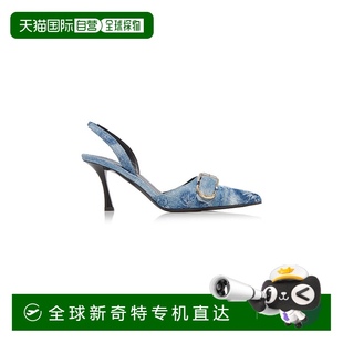 Voyou 香港直郵Givenchy 女士 搭扣細(xì)節(jié)皮質(zhì)露跟淺口鞋 紀(jì)梵希