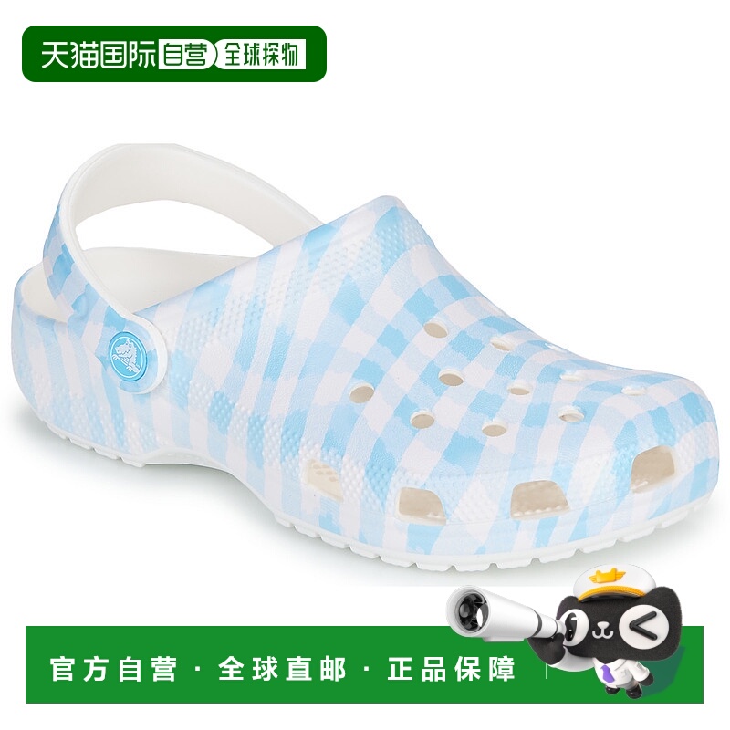 欧洲直邮Crocs 卡骆驰 女鞋 春夏 拖鞋 Classic Gingham Clog经典