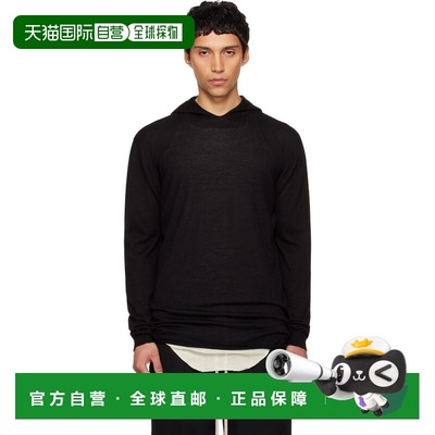 香港直邮rick owens 瑞克 欧文斯 男士 黑色 Temple Oversized LS