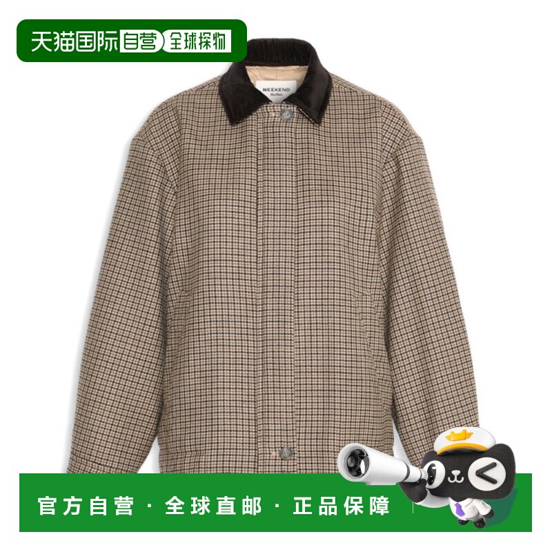 香港直邮WEEKEND MAX MARA 女 WKDFESTA千鳥格紋飛行員外套 26250