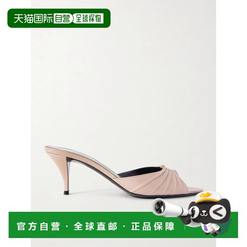 1h可退 Saint Laurent 圣罗兰 女士 Babylone 精饰醋纤皮凉鞋单鞋