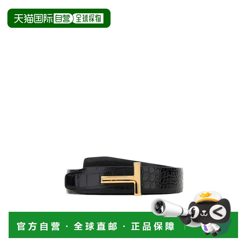 香港直邮Tom Ford 压花 T 字牌腰带 TB224LCL439G牛皮