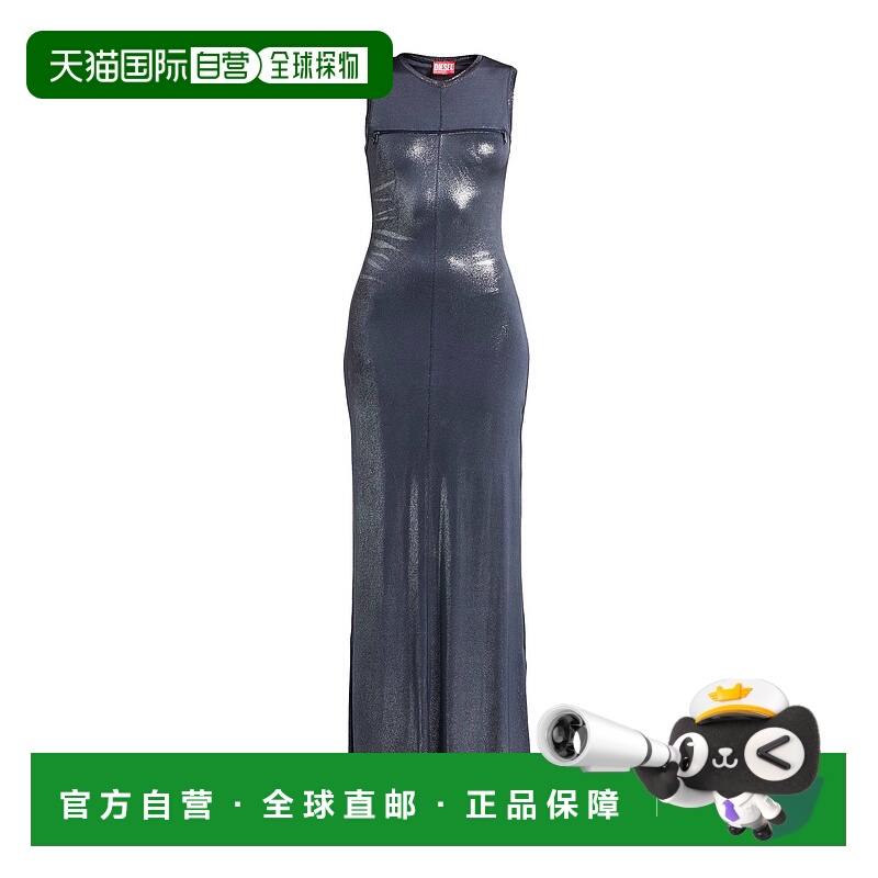 1h可退 香港直邮Diesel 迪赛 女士 长款连衣裙 blue蓝色 舒适时尚