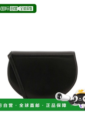 1h可退 香港直邮The Row 女士 Canteen 黑色皮革肩包 W1730L117BL