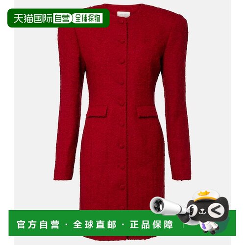 香港直邮magda butrym 女士 毛圈迷你连衣裙 red红色 舒适时尚