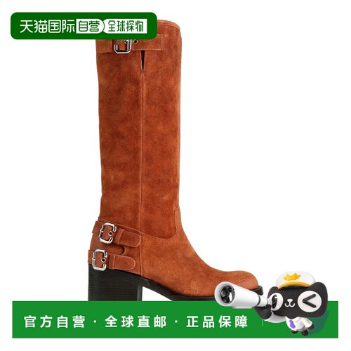 1h可退 香港直邮Chloe 蔻依 女士 靴子 brown棕色 舒适时尚骑士靴