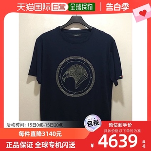 SRM18T002BRPL 海军蓝色徽标细节T恤 Ricci 香港直邮Stefano