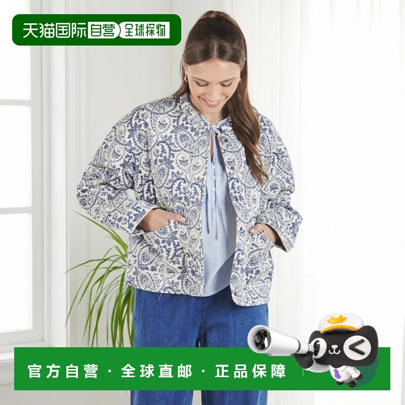 欧洲直邮Only衣服女短外套/西装外套蓝色QUILTED夹克 ONLHALLIE