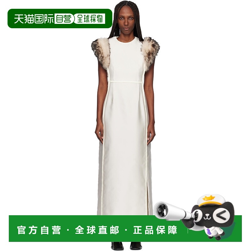 香港直邮Jil Sander 吉尔 桑达 女士 灰白色 Silk Poly Duchesse