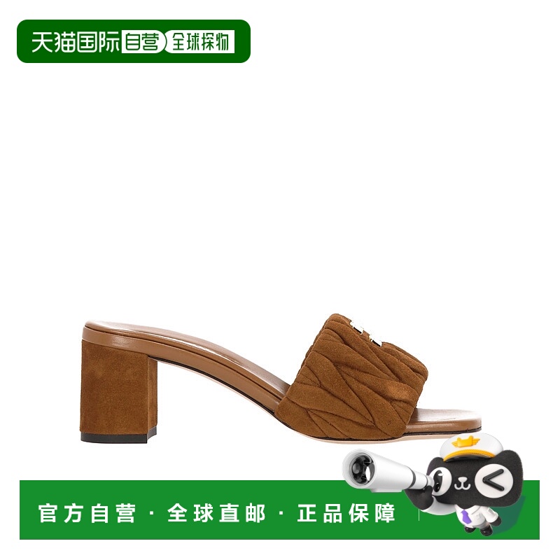 香港直邮Miu Miu 绗缝高跟凉鞋 5XX657M2VF055