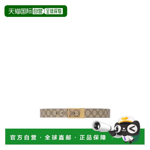 自营Gucci 饰长方形搭扣GG腰带 722370KGD0H