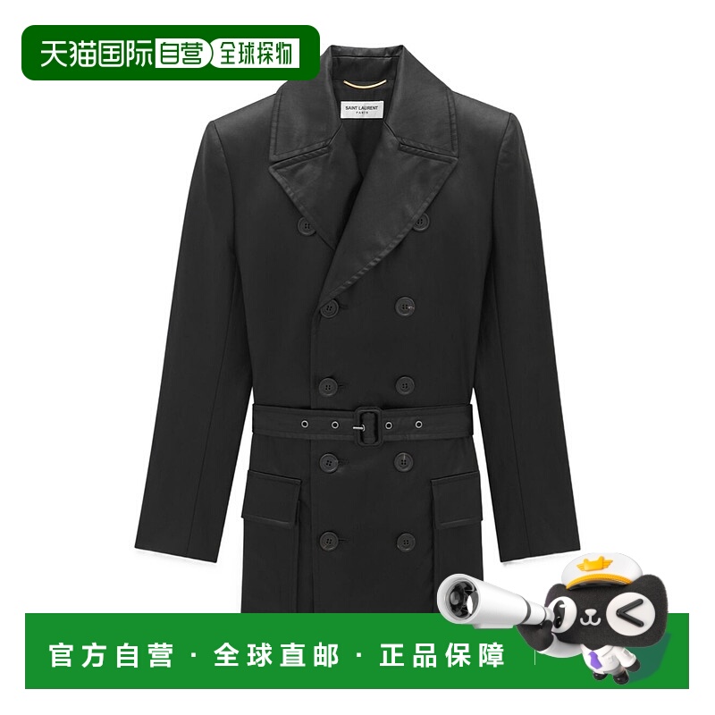 香港直邮Saint Laurent 双排扣束腰西装外套 778548Y3C76