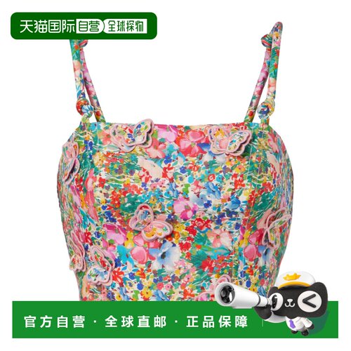 香港直邮Farm Rio 印花吊带上衣 358963背心亚麻