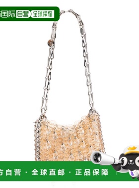 香港直邮Rabanne 女士 1969 Nano 树脂肩包 pink粉色 舒适时尚