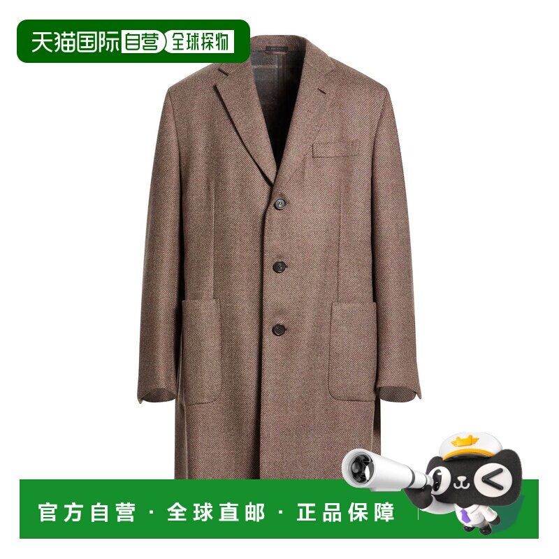 1h可退 香港直邮Brioni 布里奥尼 男士 大衣 brown棕色 舒适时尚