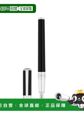 自营欧洲直邮Dupont Initial黑色/银色黄铜漆面钢笔