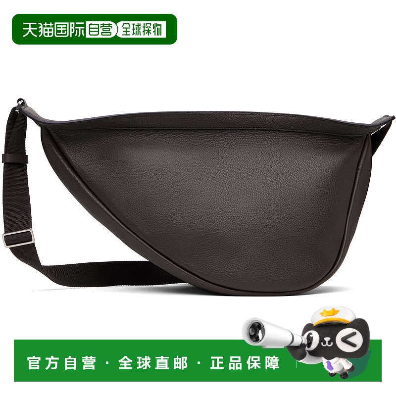 香港直邮The Row 男士 棕色大号 Slouchy Banana 斜挎包 W1196ML