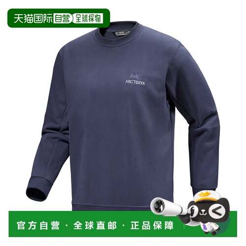 香港直邮arc'teryx 始祖鸟 男士 Arc'teryx 海军蓝 Emblem Fleece