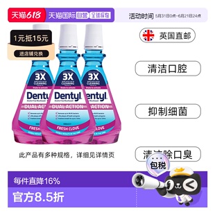 欧洲直邮Dentyl邓特艾空漱口水清洁抑菌口臭清新口气去正品抗菌