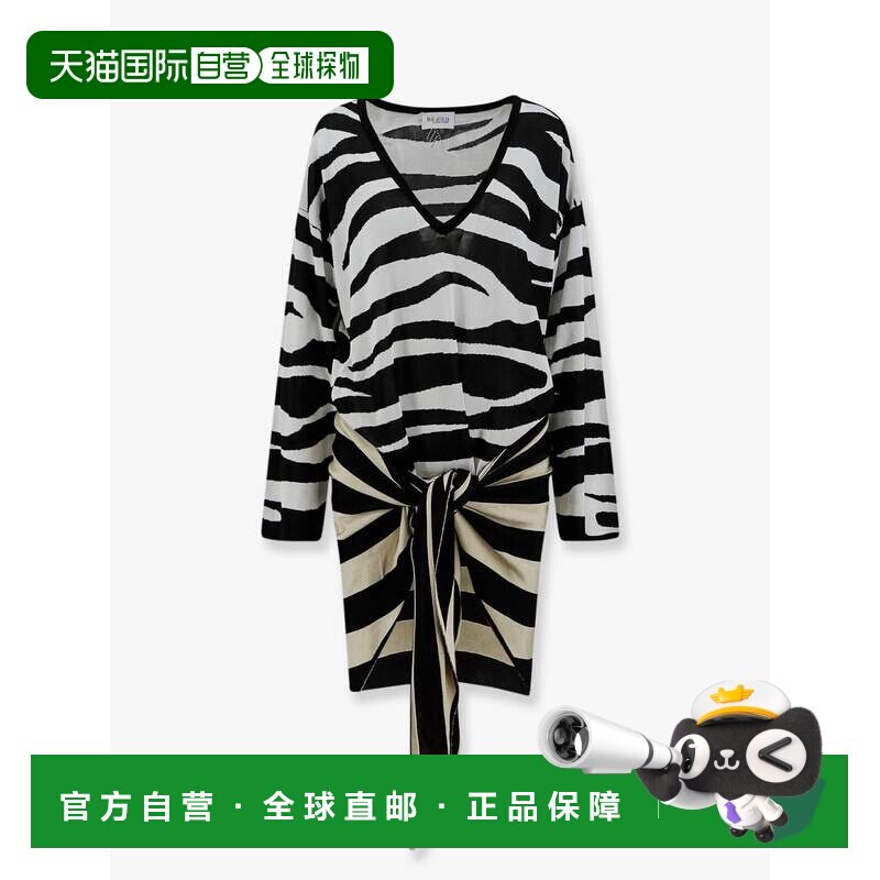香港直邮The Attico 女士 Attico Il Primo Bagno 黑白迷你连衣裙