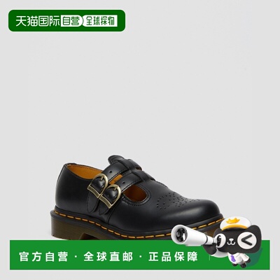 自营欧洲直邮DrMartens马丁大夫 8065男女通用黑色Smooth皮革婴童