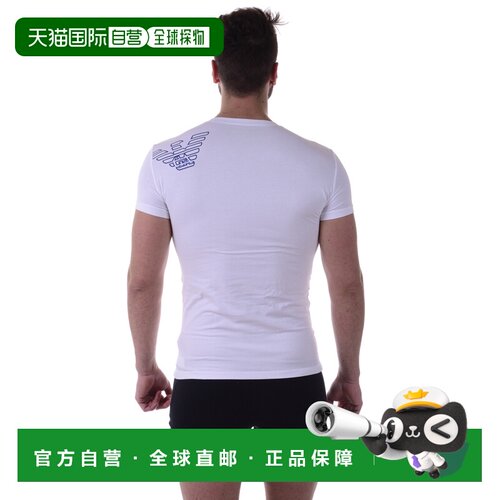 香港直邮EMPORIO ARMANI 男士T恤 1108107P725WHI【付后1h可退】