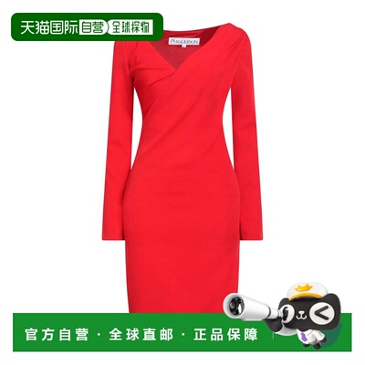 香港直邮J.W. Anderson 女士 紧身连衣裙 red 包臀裙红色时尚舒适