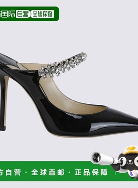 香港直邮Jimmy Choo 周仰杰 女士 鞋跟黑色高跟鞋 BING100PAT0100