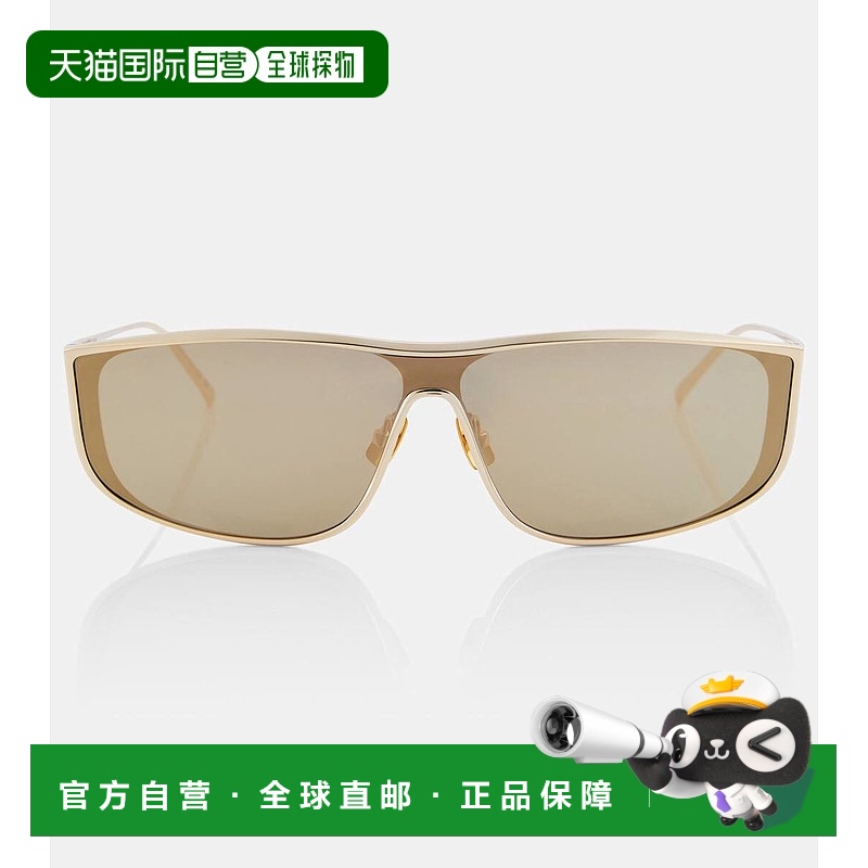 1h可退 香港直邮Saint Laurent 圣罗兰 女士 SL 605 矩形太阳眼镜