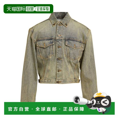 1h可退 香港直邮Entire Studios 男士 牛仔布夹克 yellow黄色 舒