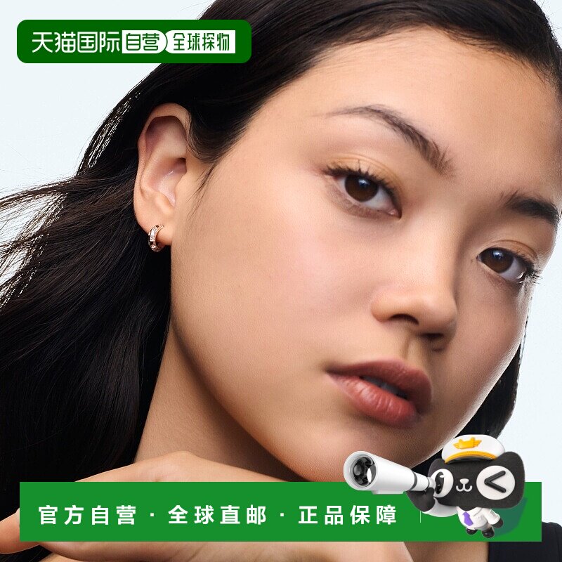 自营1h可退 欧洲直邮LV路易威登 Damier玫瑰金钻石耳环男女通用