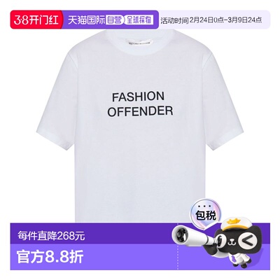 1h可退 香港直邮VICTORIA BECKHAM 维多利亚 贝克汉姆 女士 口号T