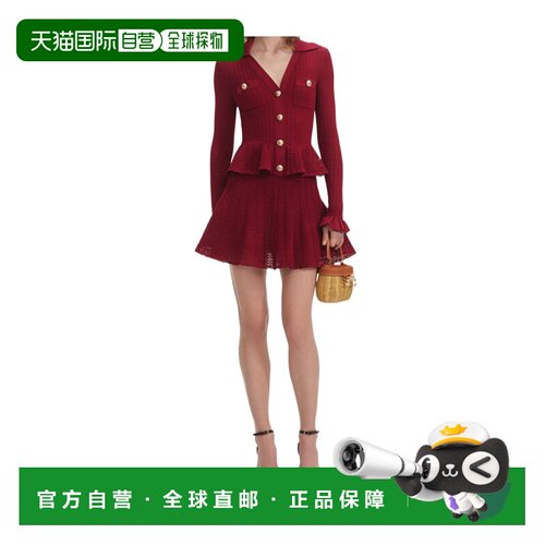 1h可退 香港直邮SELF-PORTRAIT 女士连衣裙 PF25093SBUBURGU AW20