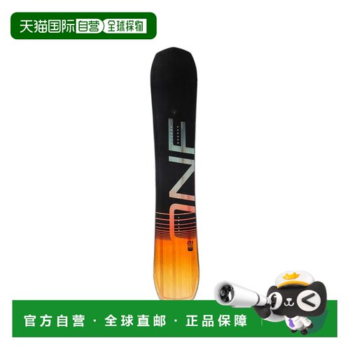 自营欧洲直邮Rossignol One黑色/橙黄色白杨木全地形滑雪板男女通