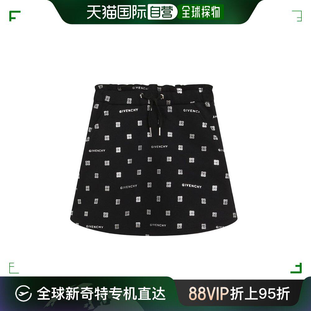 香港直邮givenchy 纪梵希 女童 徽标半身裙童装 h13190