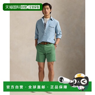 自营欧洲直邮RALPH LAUREN拉夫劳伦 Polo8英寸弹力斜纹布直筒短裤