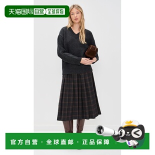 1h可退 香港直邮SEA 海洋 女士 Monroe 羊毛格子拼块针织连衣裙