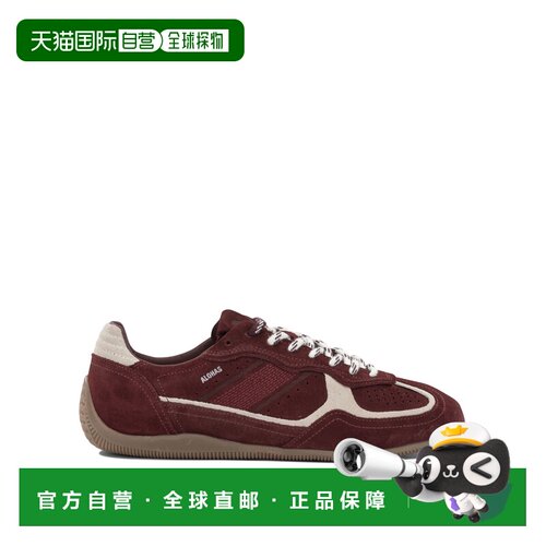 欧洲直邮ALOHAS 女士休闲鞋 S10111411 AW2026 酒红色 系带低帮运