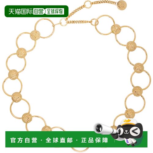 香港直邮versace 范思哲 女士 金色 La Medusa 5 cm Chain 腰带 1