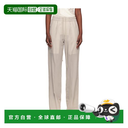 香港直邮RICK OWENS 女士休闲裤 RP01F6325WG08PEARL SS2026