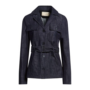 舒适时尚 香港直邮MAISON blue蓝色 牛仔布夹克 KITSUNE 女士