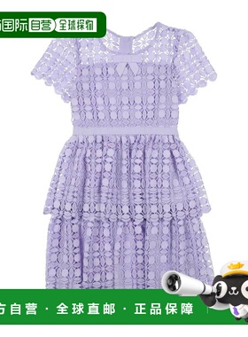 1h可退 香港直邮Self-Portrait 女童 高雅连衣裙童装 purple紫色