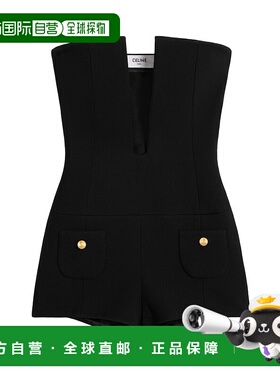 香港直邮Celine 双层羊毛短连体衣 2P23A066V.套装