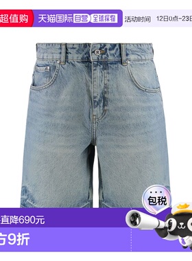 1h可退 香港直邮Represent 男士 牛仔短裤 MLM61038007 blue蓝色