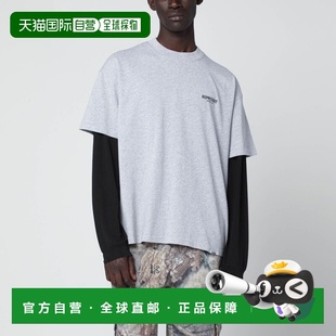 1h可退 香港直邮Represent 男士 灰色棉质带LogoT恤 OCM41114CO15