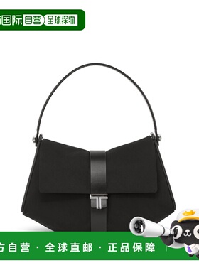 自营欧洲直邮Tumi途明 Journey女士黑色尼龙翻盖开合中号单肩包
