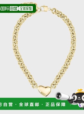 自营欧洲直邮HUGO BOSS雨果BOSS BLACK 带心形吊坠金链项链