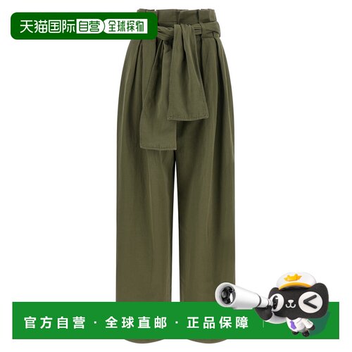 1h可退 香港直邮BALMAIN 女士休闲裤 GF0PQ285CG647EC SS2026 绿