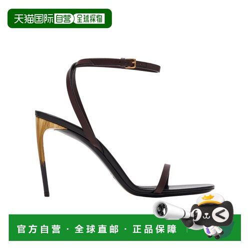 1h可退 香港直邮Saint Laurent Lodge高跟凉鞋 818186DWE00