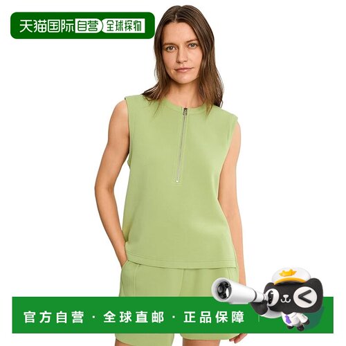 美国直邮VARLEY 女士 Simmons 半拉链背心 green绿色 舒适时尚